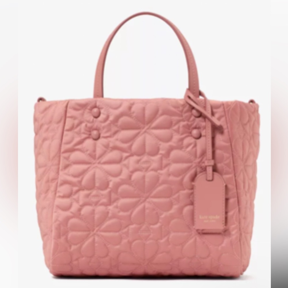 NWT Kate Spade Tilly Quilted Small Blush Quilted Tote Bag 👜